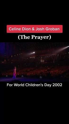 Celine Dion & Josh Groban (The Prayer) for World Children's Day in 2002 #celinedion #queenofvegas #theprayer #fyp