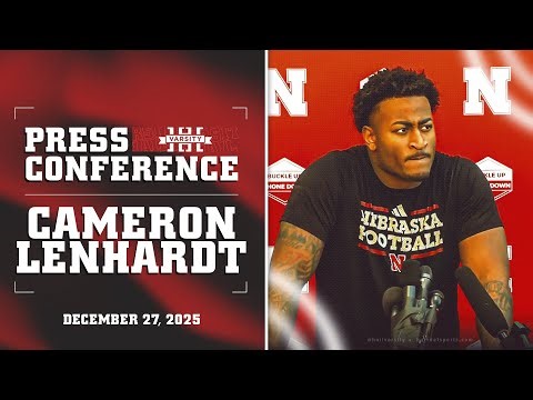 Husker DL Cameron Lenhardt Las Vegas Bowl Media Availability | Nebraska Football Press Conference