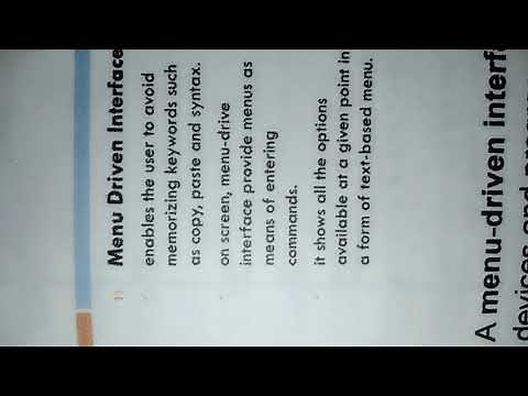 Menu Driven Interface