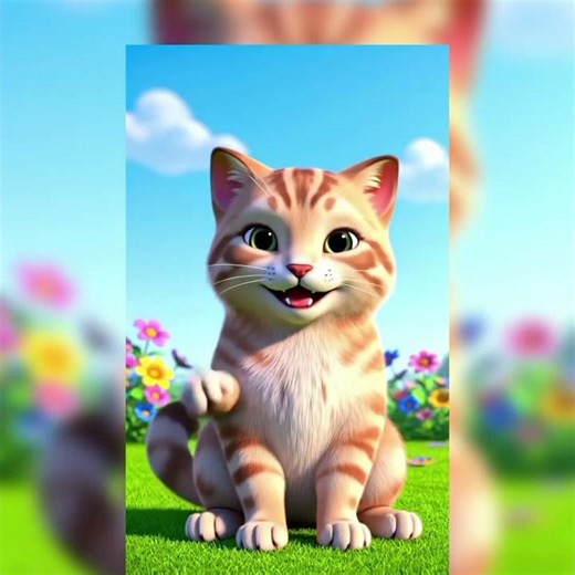 cat 🐈🐈🐈 cartoon happy cat