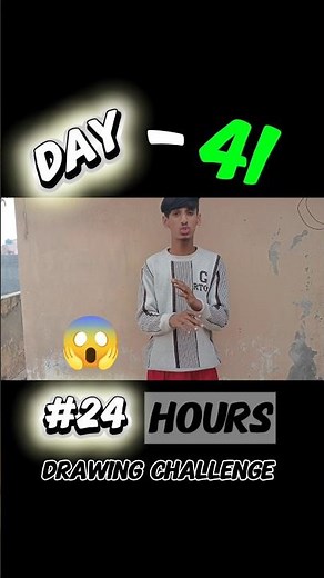 24 Hour's Drawing chellenge 😱😱{day41}#shorts #minivlog #trending #youtubeshorts