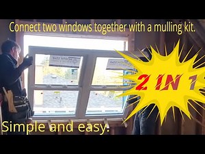 How-to connect windows together, and install. Mulling windows to create one window 🪟