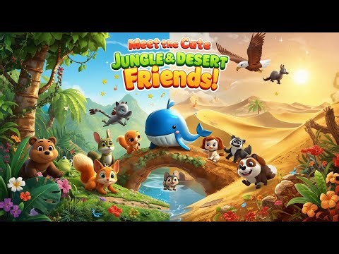 "Meet the Animal Friends! 🐰🐼🐯 | Fun Animal Introductions for Kids"