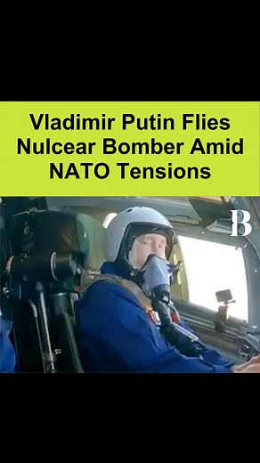 Russia's President Vladimir Putin took a co-pilot's seat in a nuclear-capable strategic bomber on a flight amid soaring tensions with the West over the fighting in Ukraine. #putin #russia #west #usa #england #joebiden #VladimirPutin #supersonicplane #supersonic #ukraine #bomber #news #viral #trending | Briefly