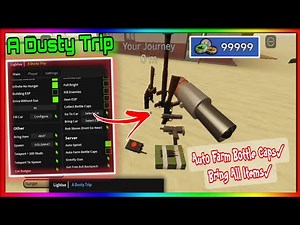 A Dusty Trip *NEW OP* Script Gui 2024 | Auto Farm Bottle Caps, Bring All Items | Mobile Showcase 📱