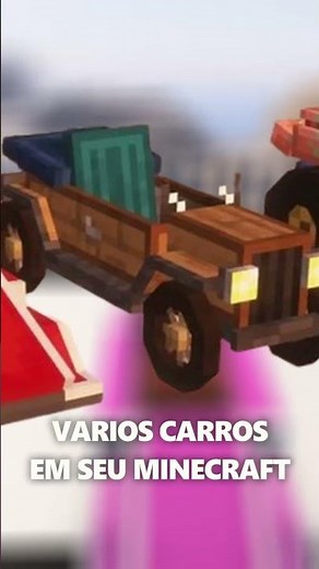 Functional cars in the Minecraft Automobility Mod