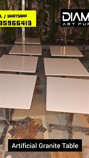 (DIAMOND ART FURNITURE) Manufacturer & Exporter 📍Pune India on Instagram: "✨ FITTING PROCESS OF ARTIFICIAL GRANITE TABLE ✨ 📞 CONTACT OUR TEAM FOR CURRENT OFFERS AND DEALS. ✅ Get Best furniture for Cafes, Hotels, Restaurants, Rooftops, Bars, Lounge, Resorts and Banquets 🔊 ✅ Get Premium Tables, Chairs, Cash counters,Sofas, Deewan Benches, Kitchen Tables & Kitchen live counters. ✅ You can choose from Cushion, Rexine, Pinewood + Polish colour options, Laminate options, and Powder Coating colour o