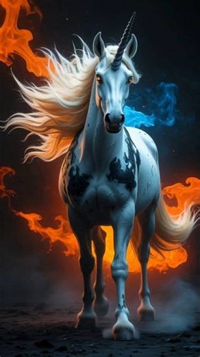 Guardian of Ember and Shadow: The Fiery Warrior Unicorn. 🔥🦄✨ | The Unicorn's Journey