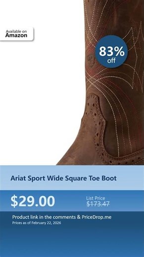 Ariat Sport Wide Square Toe Boot