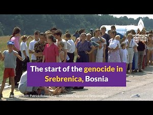 The start of the genocide in Srebrenica, Bosnia