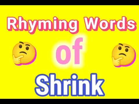 SHRINK rhyming words | Rhyming words of SHRINK | SHRINK ka rhyming word | Rhyming Words