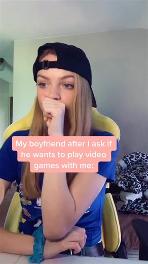 Gamer Gril Anticipating Game Time with Boyfriend