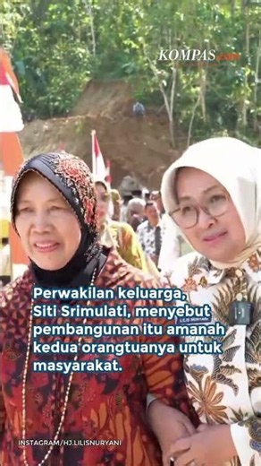 Seorang Warga Bangun Jalan dan Jembatan di Kebumen Pakai Dana Pribadi, Diresmikan Bupati