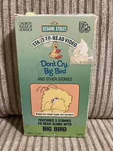 Sesame Street Don't Cry Big Bird & Other Stories- Start To Read Video VHS 1991 | eBay