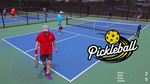 5.0 senior pickleball highlights with extended sticky point rallies
