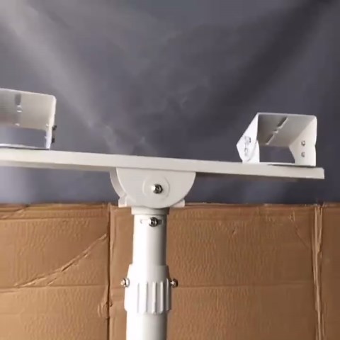 Security Camera Mount Holder for Double Surveillance Camera, Metal Steel One to Two Horizontal Cross Bar Dual Camera Mount Bracket Extension Bar Horizontal Arm (Cross Bar Mount)