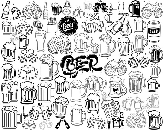 68 SVG Beer Mega Bundle | Craft Beer Icons, Hops, Mugs & Bar Designs | SVG Dxf Eps PNG Files | Vector Cricut | Instant Download - Etsy UK