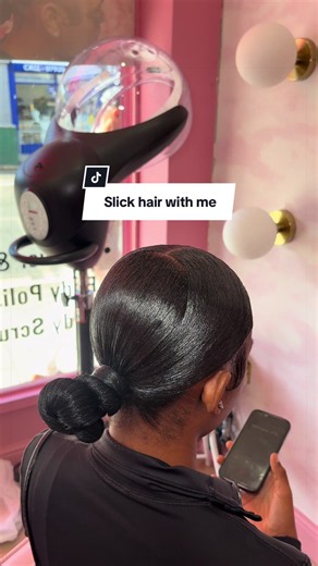 Pretty style on a pretty girl💗 #hairstyles #misspinky #hairsalon #blowthisupforme #slickback