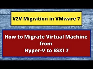 Migrate VM From Hyper V to VMware | Virtual to Virtual Migration VMware |VMware Converter Standalone
