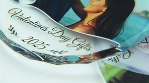 Personalized Glass Ornament - Custom Ornaments with Custom Name, Photo, Date - Personalized Anniversary Valentines Day Gifts for Women Men Her Him Girlfriend Boyfriend (Lover Series)