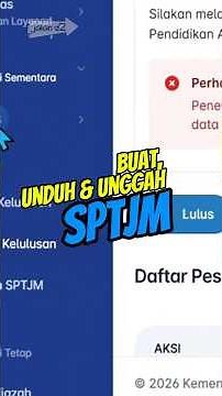 HOW TO CREATE, DOWNLOAD, and UPLOAD SPTJM in Diploma Management - 3 SPTJM Steps