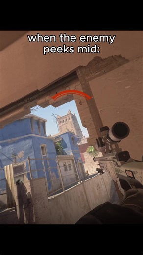 Me peeking mid vs the enemy peeking mid.. #cs2 #cs2moments #cs2memes #cs2clips #cs2funny