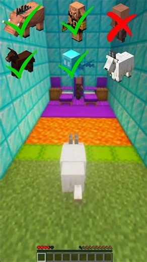 Mobs Vs Lava .. #minecraft #shorts