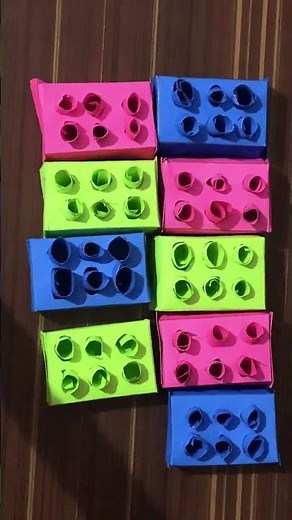 How to make paper Lego set