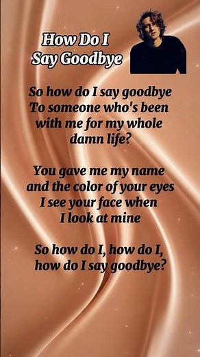 Dean Lewis - How Do I Say Goodbye (Lyrics)🎧🎤