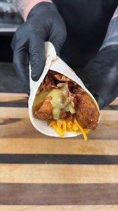 These Crispy Honey Mustard Chicken Snack Wraps might be my favorite thing I've made in February... so simple and delicious! The Homemade Honey Mustard takes it over the top. Give it a try. Homemade Honey Mustard: 1/3 cup mayo 1-2 tbsps yellow mustard 1 tbsp dijon mustard 1/4 cup honey AP seasoning 1 quart buttermilk Ap and Lemon Bae Seasoning 2 tsps chicken bouillon 1 cup all purpose flour 1/2 cup corn starch oil for frying tortilla wrap bacon cheddar cheese | Mr. Make It Happen