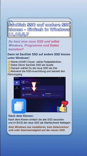 SanDisk SSD auf andere SSD klonen – schneller PC in wenigen Minuten#pc #upgrade #sandisk #tauschen