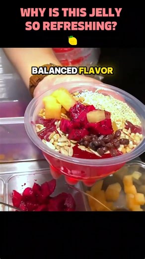 Chinese Aiyu Jelly Dessert 🍋 Refreshing Street Food #AiyuJelly #ChineseDessert #FoodShorts