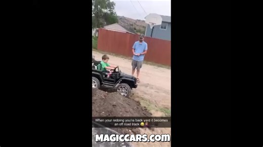https://www.magiccars.com/products/magic-cars-24-volt-big-electric-truck-ride-on-car-suv-rc-for-kids-w-computer 4x4 backyard ride on cars off-road fun! Only Magic Cars 2 seater remote control ride on Jeep style can go up hills Hottest toy for girls and boys of all ages the best toy cars for Christmas, birthdays, and events.