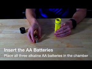 How to Install Batteries in Nightstick XPP-5418 Flashlight