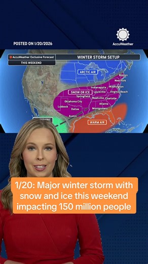 Major Winter Storm to Impact 150 Million from Texas to East Coast