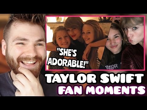 First Time Reacting to Taylor Swift Cute Fan Moments | REACTION!