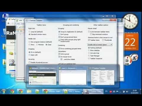 7+ Taskbar Tweaker demo