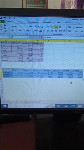 vartical ka Data horizontal kese horizontal ka data vartical kese kare#excel #computer #short #