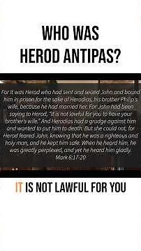 Who Was Herod Antipas?