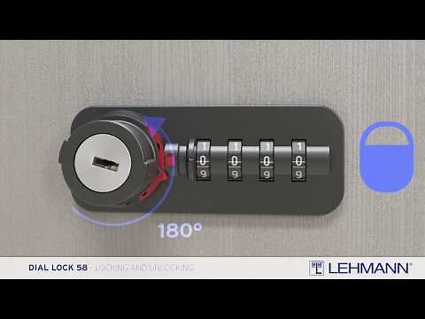 DIAL LOCK 58 Freecode - locking and unlocking from 08/2017