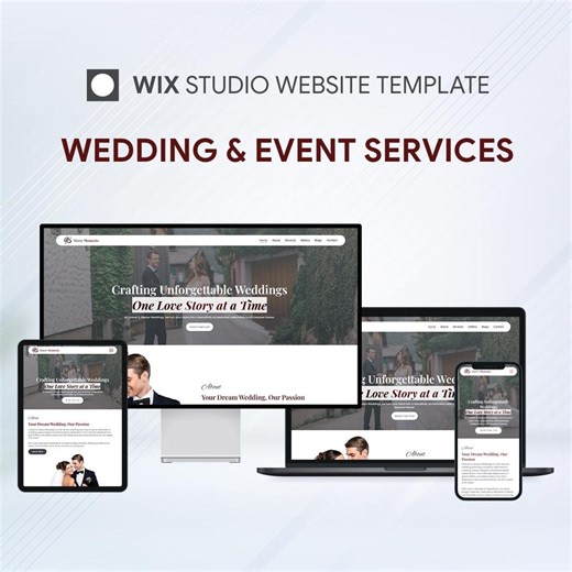 Wix Studio Website Template: Wedding & Event Services (digital Download) - Etsy