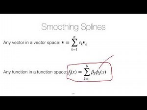 Unit #7 Lesson 8: The basic components of fitting GAMs with smoothing splines