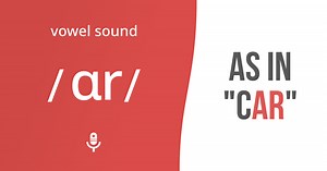 R-Colored vowel sound /ɑr/ as in "car"