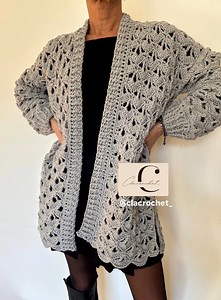 PDF Crochet Pattern   Videos Lace Vibe Cardigan, Crochet Cardigan, Women's Cardigan, Crochet Openwork Cardigan, Crochet Lace Cardigan - Etsy