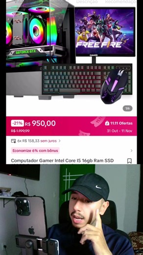 PC Gamer Completo com Placa de Vídeo e Acessórios