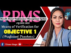 NEW RPMS PORTFOLIO WITH MOV's | FREE SOFT COPY | SY 2022-2023 | OBJECTIVE 1