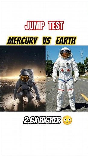 Jump Test: Earth vs Mercury 🚀
