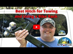 Best Hitch for Towing and Using a Cargo Basket or Bike Rack | Curt 2" Ball Mount with Extra Receiver