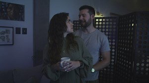 Romantic couple sharing a loving moment - Free Stock Video