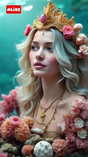 Pink Majesty Under The Waves🪸👸🩷💞 #ytshorts #mermaid #ai #caketraining #shorts #shortsviral